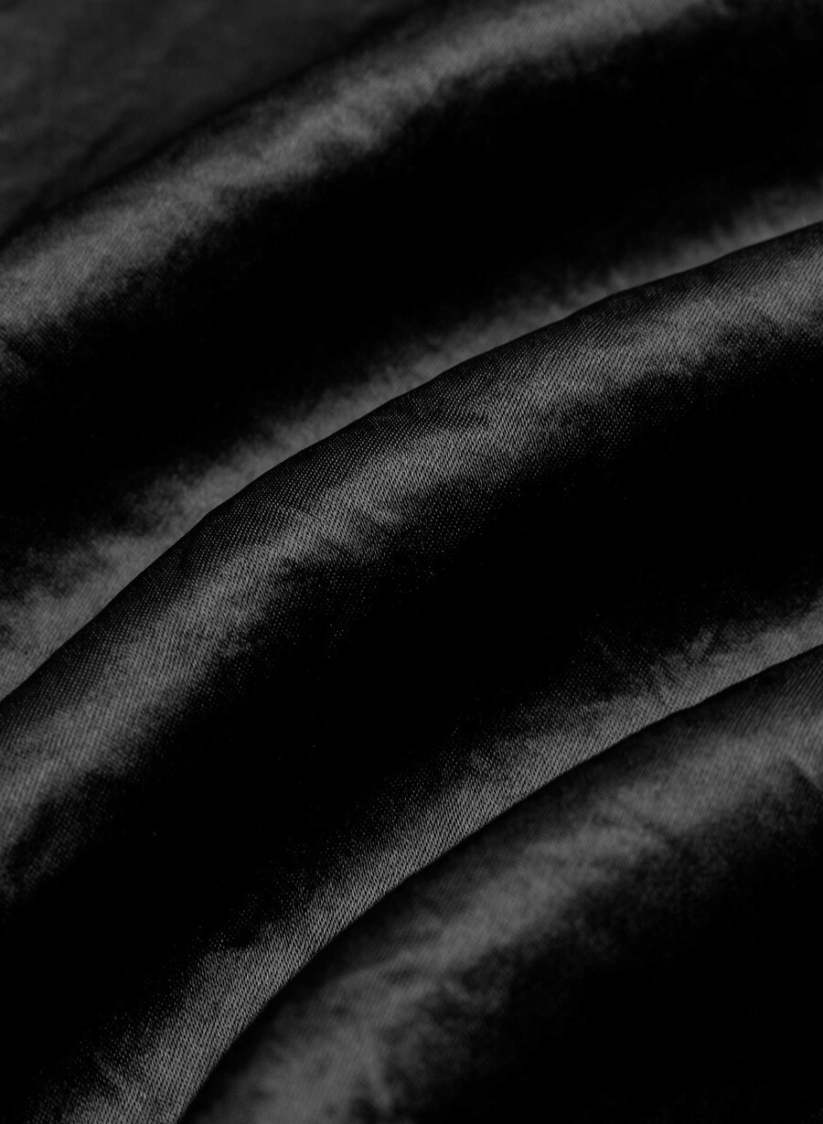 gonna lunga in raso nero