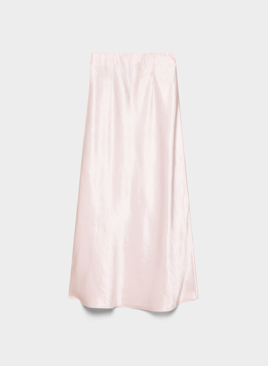 gonna lunga in raso sottoveste villa pink