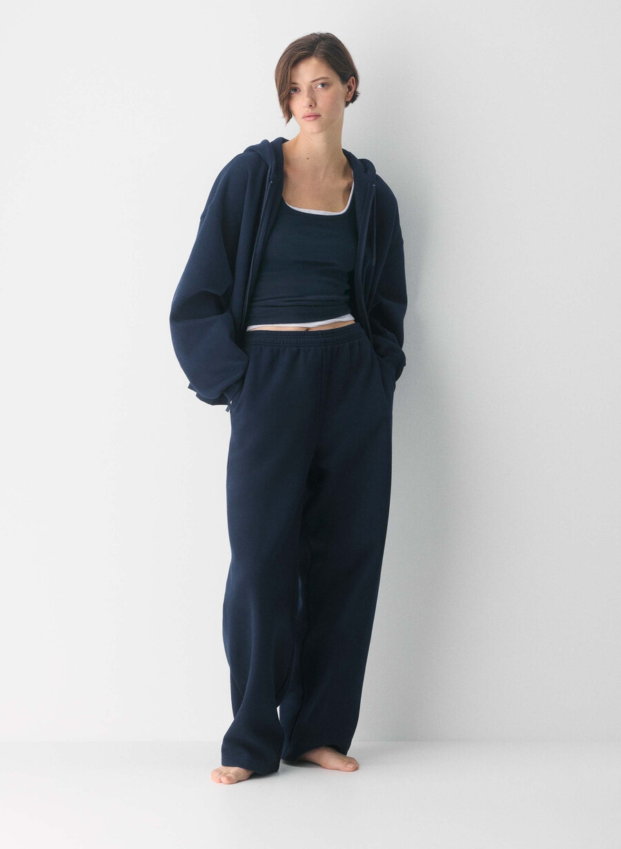 pantaloni della tuta comodi in pile boyfriend barrel admiral