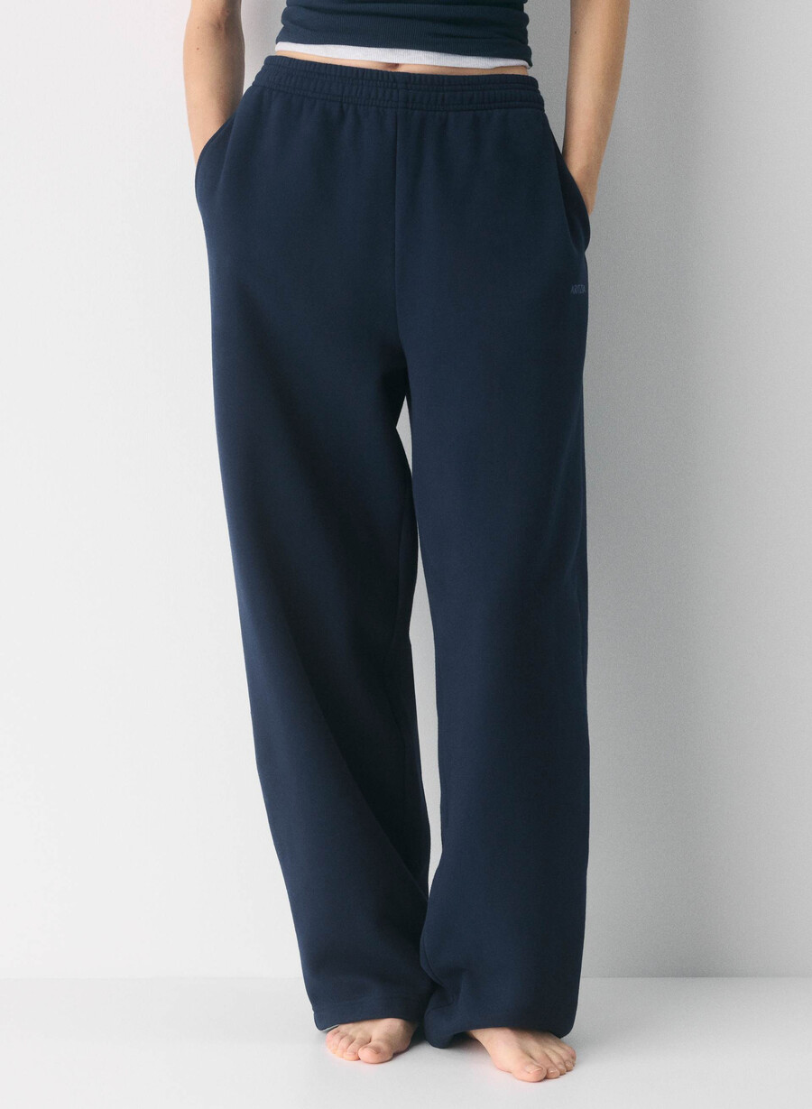 pantaloni della tuta comodi in pile boyfriend barrel admiral