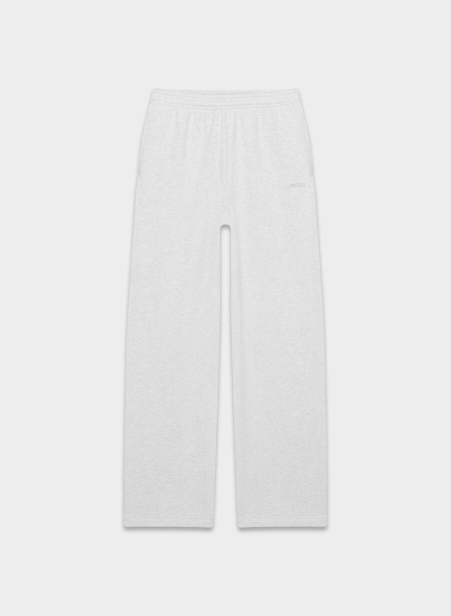 pantaloni della tuta cozy sweatfleece boyfriend barrel heather cloud white