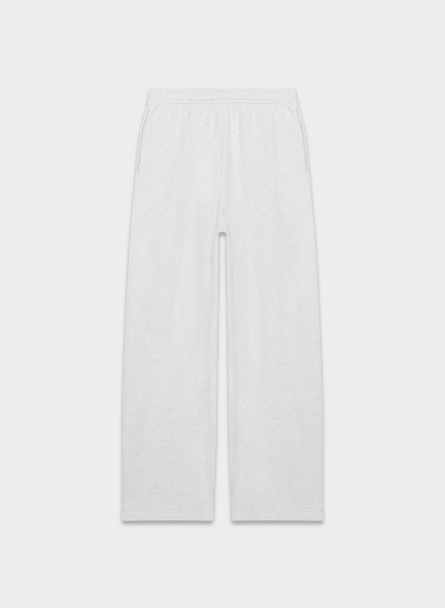 pantaloni della tuta cozy sweatfleece boyfriend barrel heather cloud white