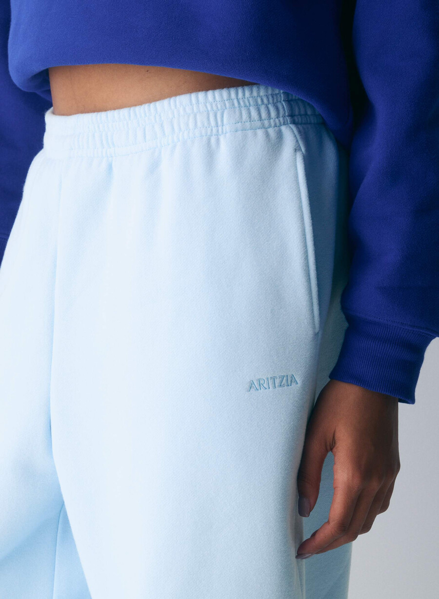 pantaloni della tuta comodi in pile boyfriend barrel villa blue