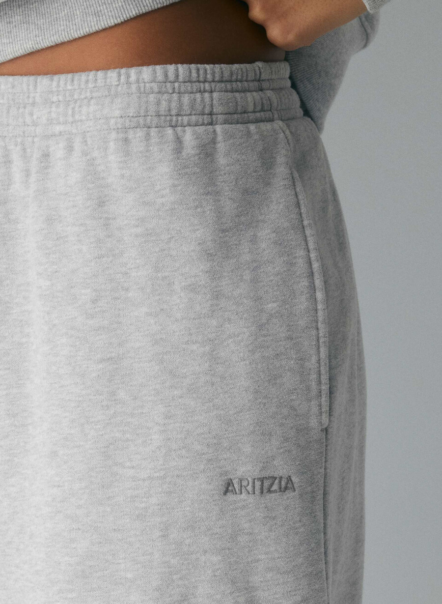 pantaloni della tuta cozy sweatfleece boyfriend barrel heather chrome