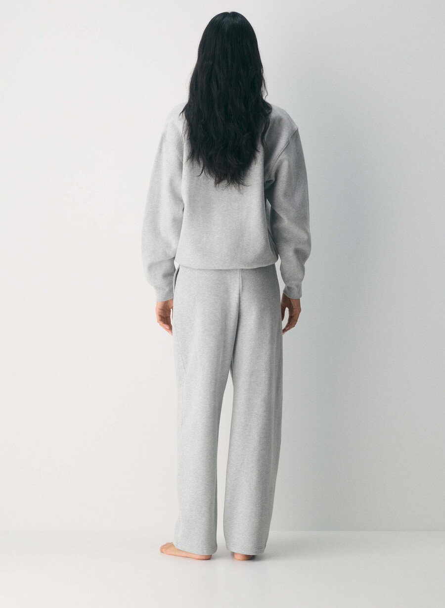 pantaloni della tuta cozy sweatfleece boyfriend barrel heather chrome