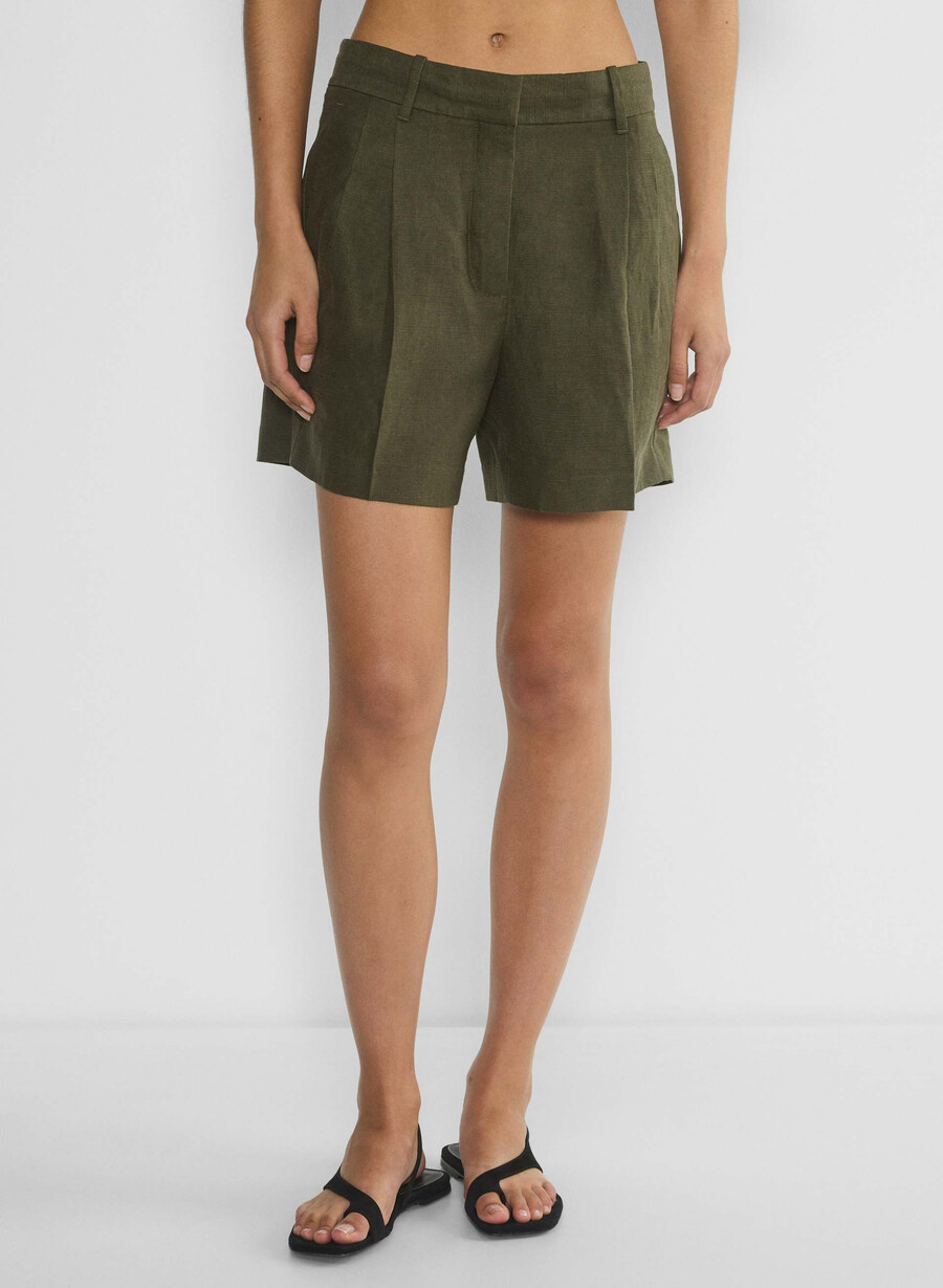 the effortless short mid-thigh - cruiselinen dark olive