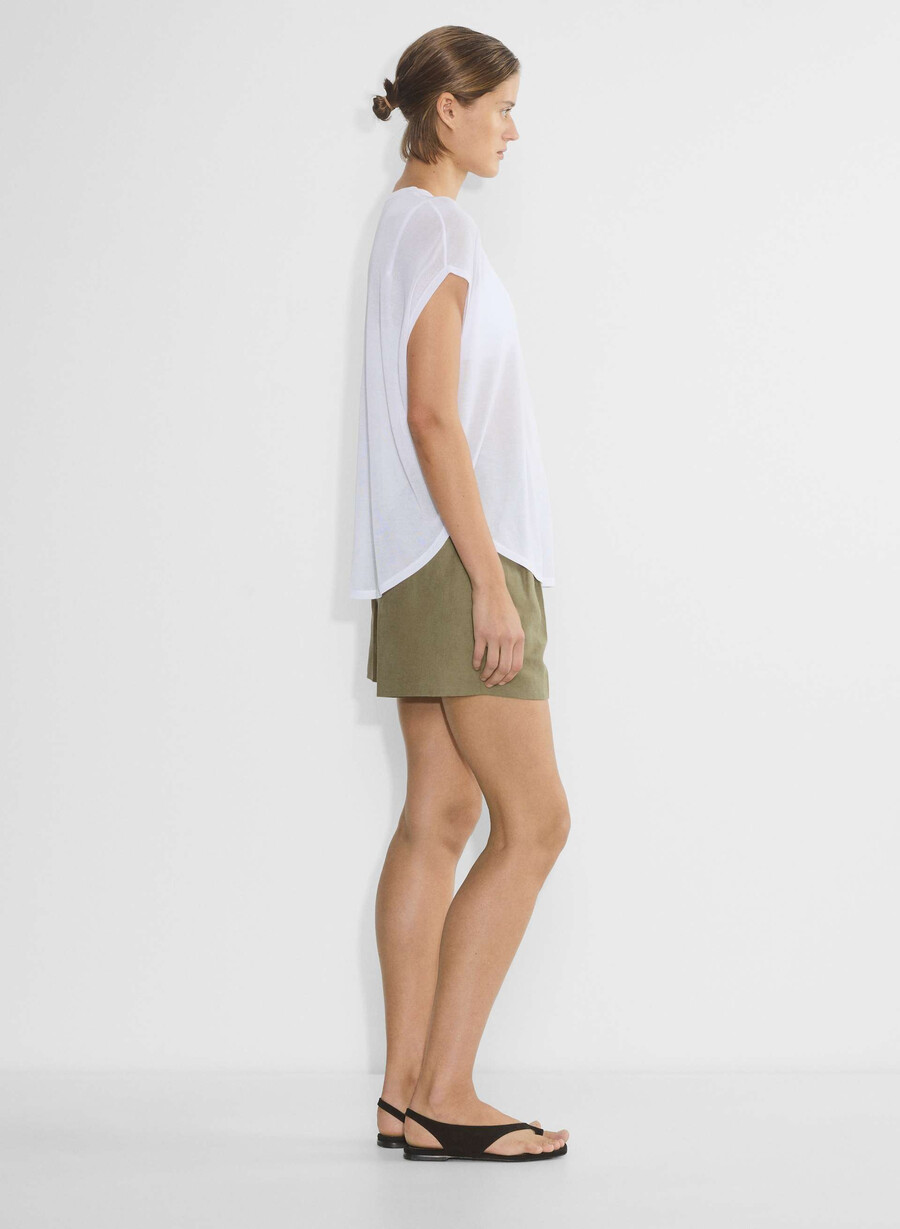 the effortless short mid-thigh - cruiselinen olive secche