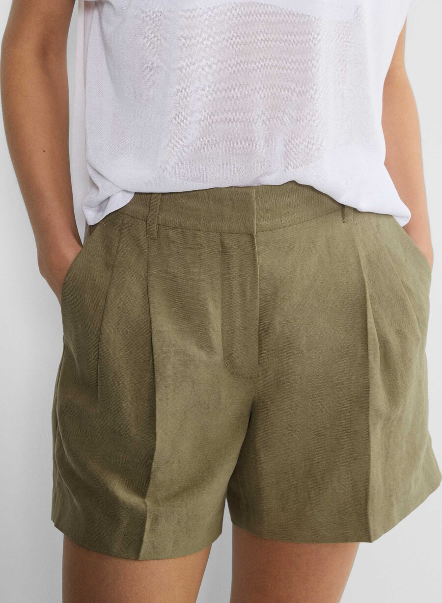 the effortless short mid-thigh - cruiselinen olive secche