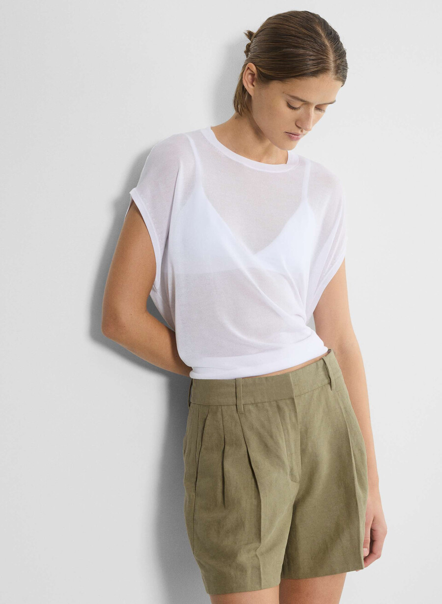 the effortless short mid-thigh - cruiselinen olive secche