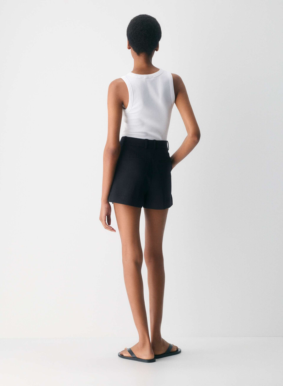 mini short plissettato stn strp dn nvc gr