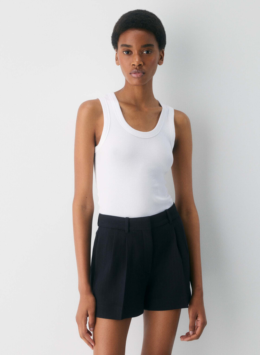 mini short plissettato stn strp dn nvc gr