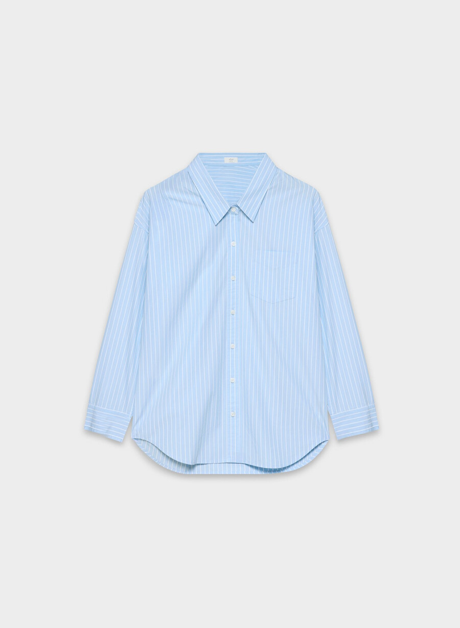 camicia in popeline rilassata reminisce mtchll strp cf bbw