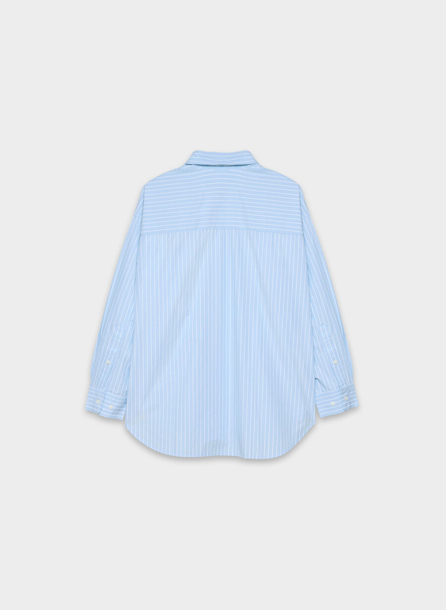 camicia in popeline rilassata reminisce mtchll strp cf bbw