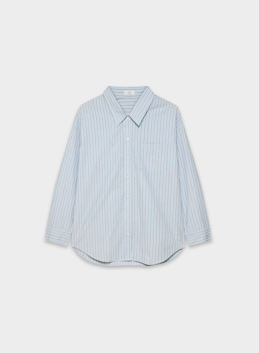 camicia in popeline rilassata reminisce wnstn strpe d blbw