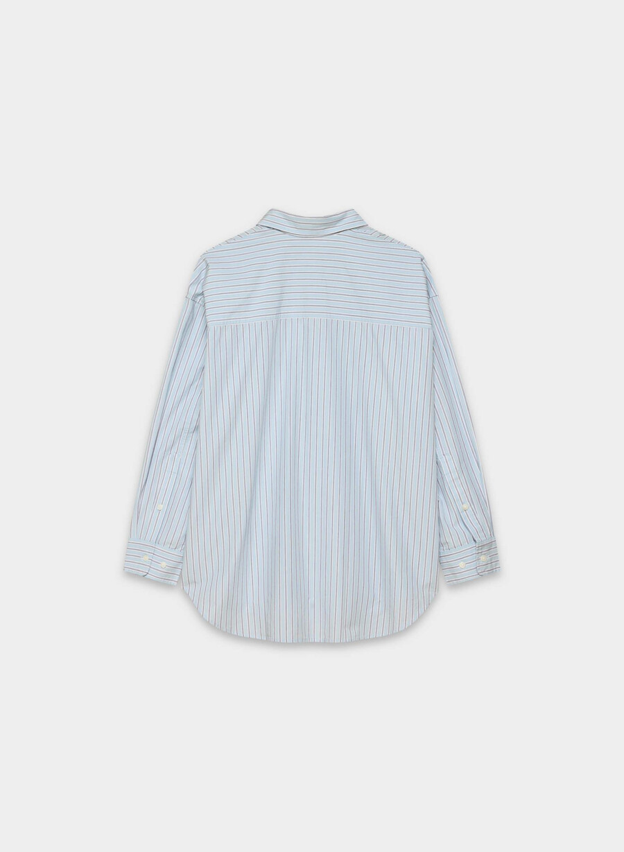 camicia in popeline rilassata reminisce wnstn strpe d blbw