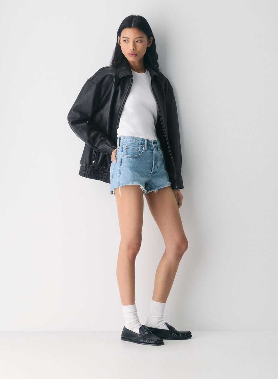 denim forum pantaloncini in denim vintage anni 90 tagliati 7 anni bleu taboo