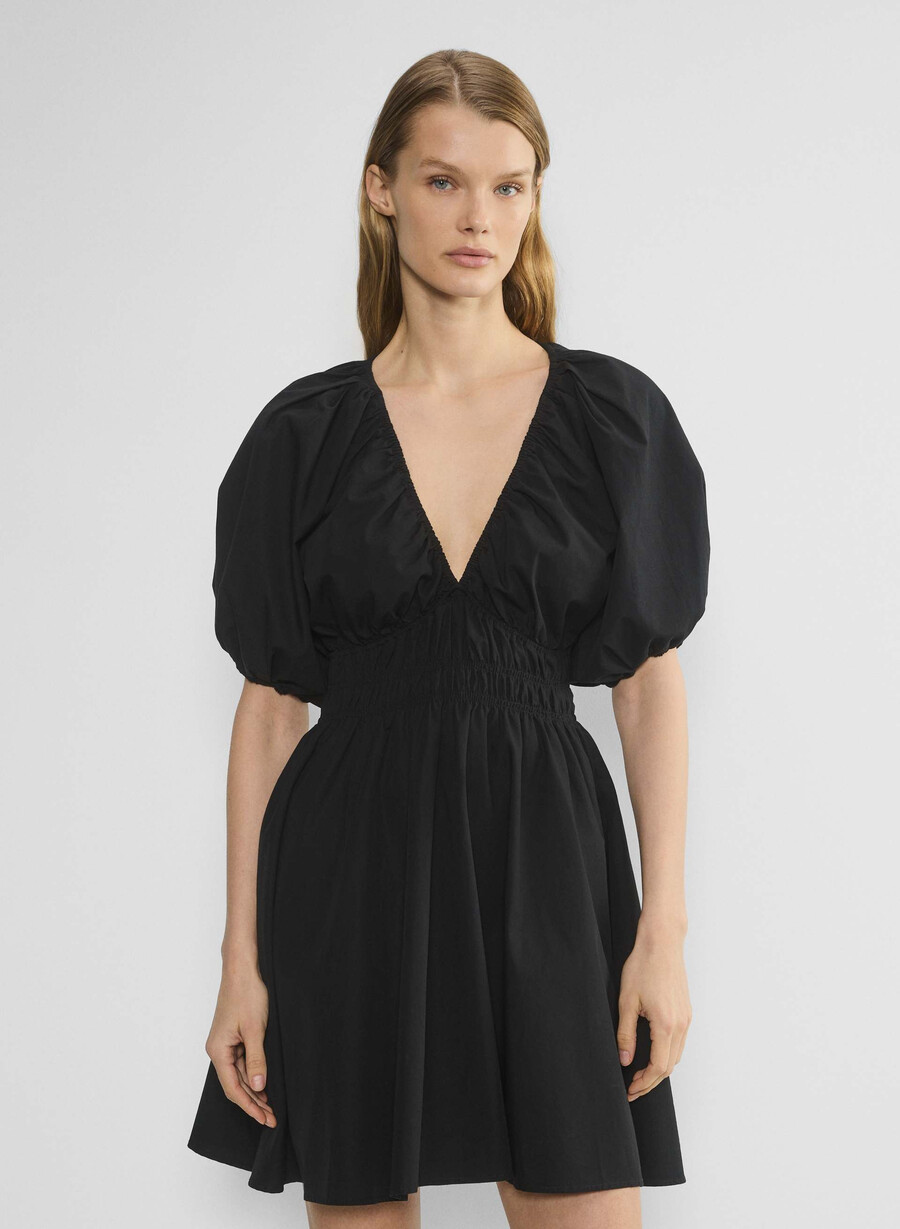 abito in popeline mason nero