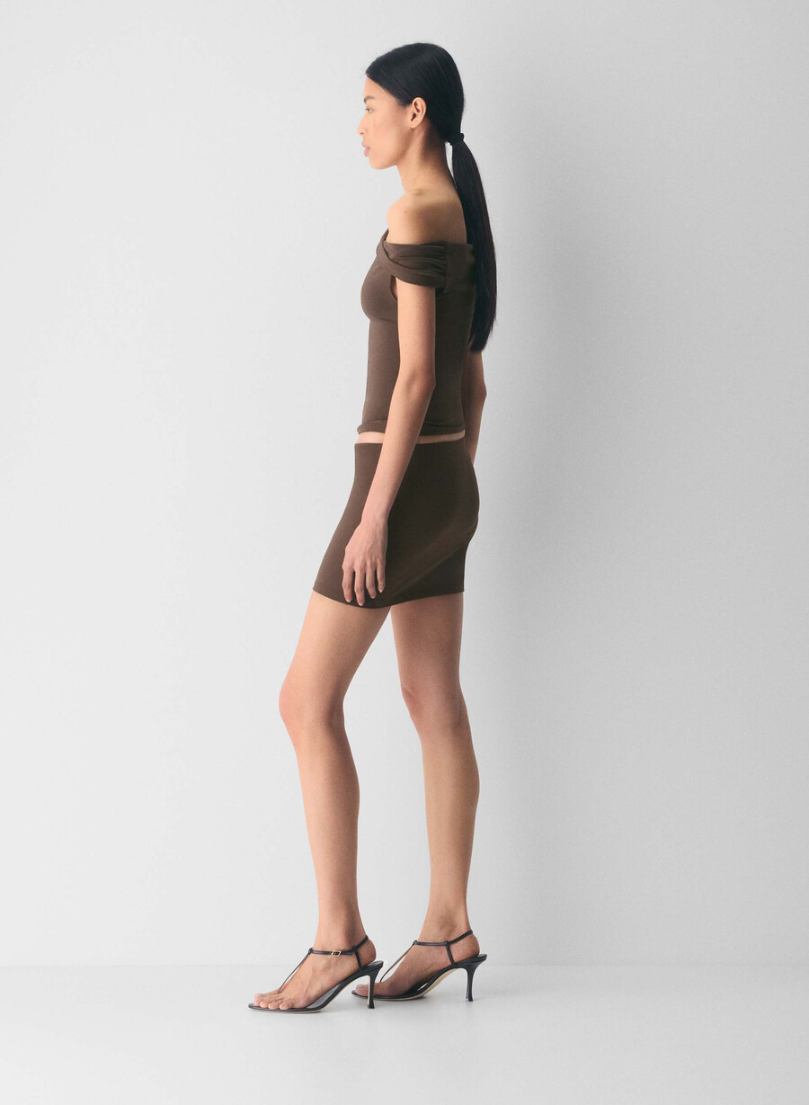 top originale contour ravish ricco marrone mocha