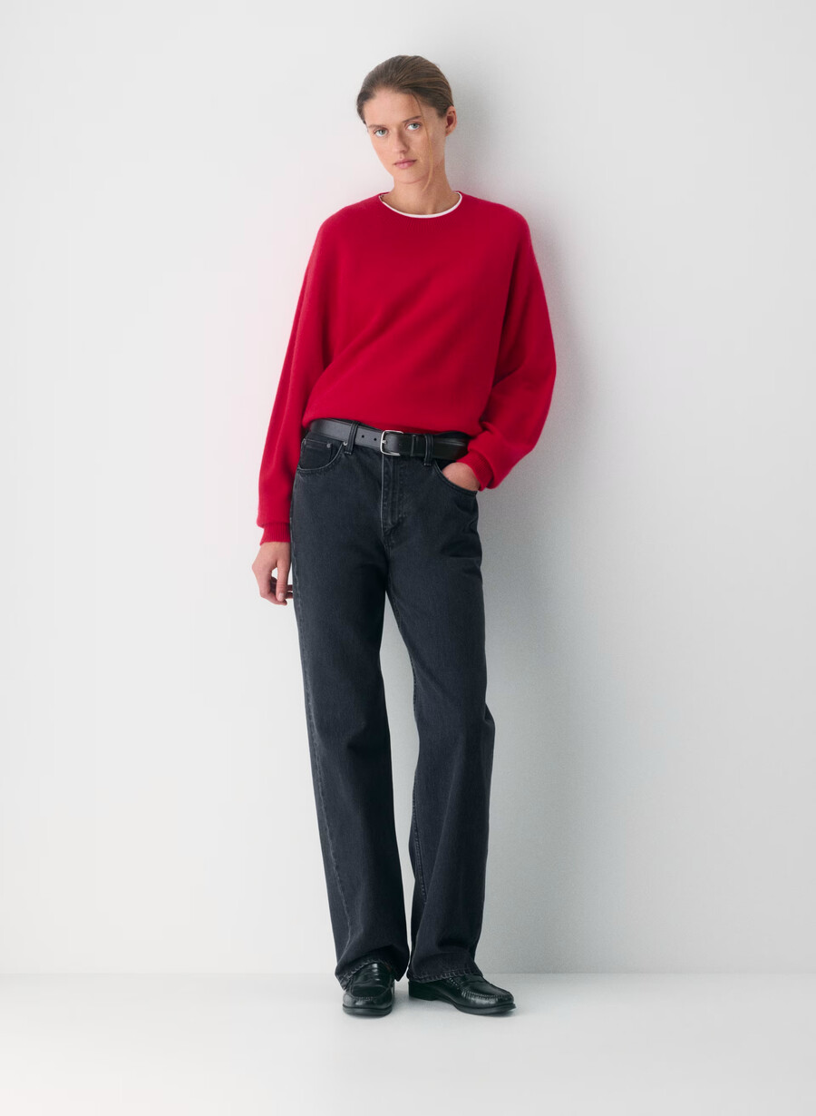 maglione in lana e cashmere isabelle nero