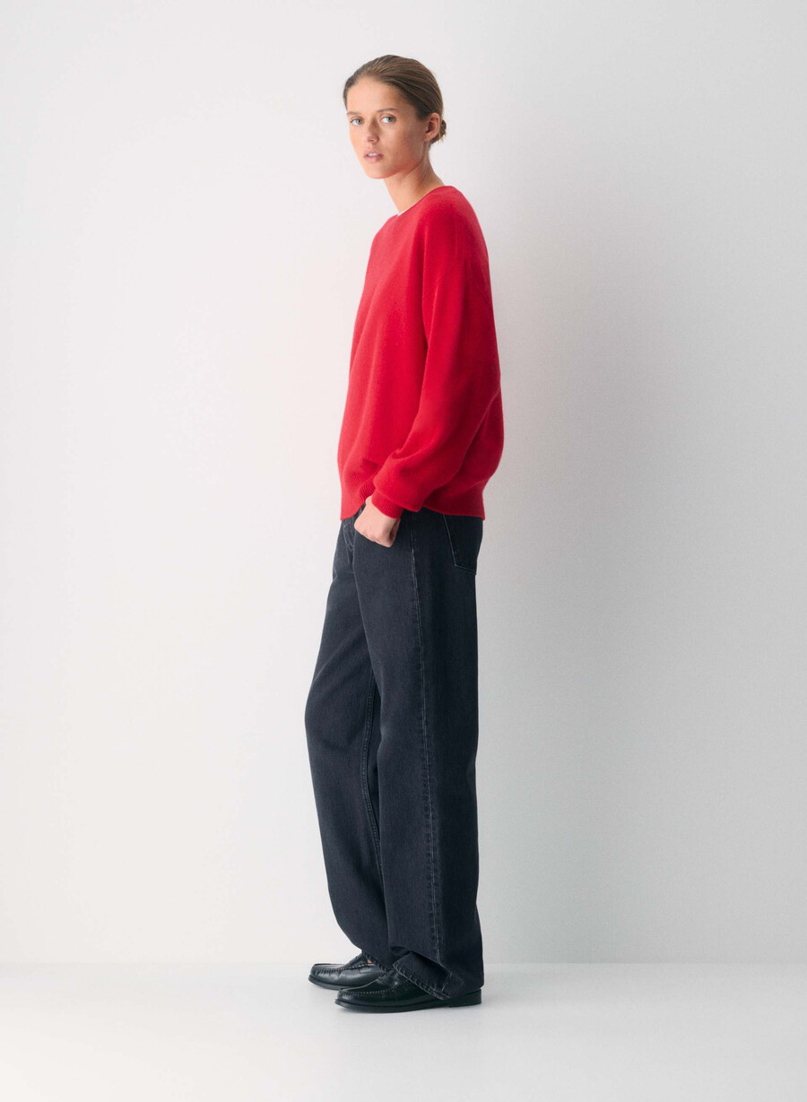 maglione in lana e cashmere isabelle nero