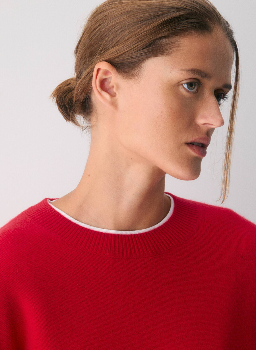 maglione in lana e cashmere isabelle nero