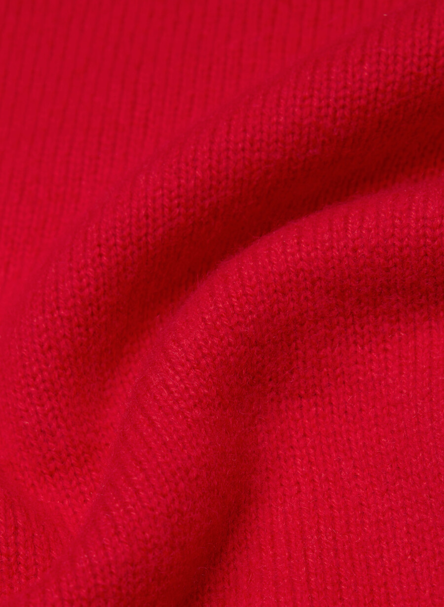 maglione in lana e cashmere isabelle rosso lampeggiante
