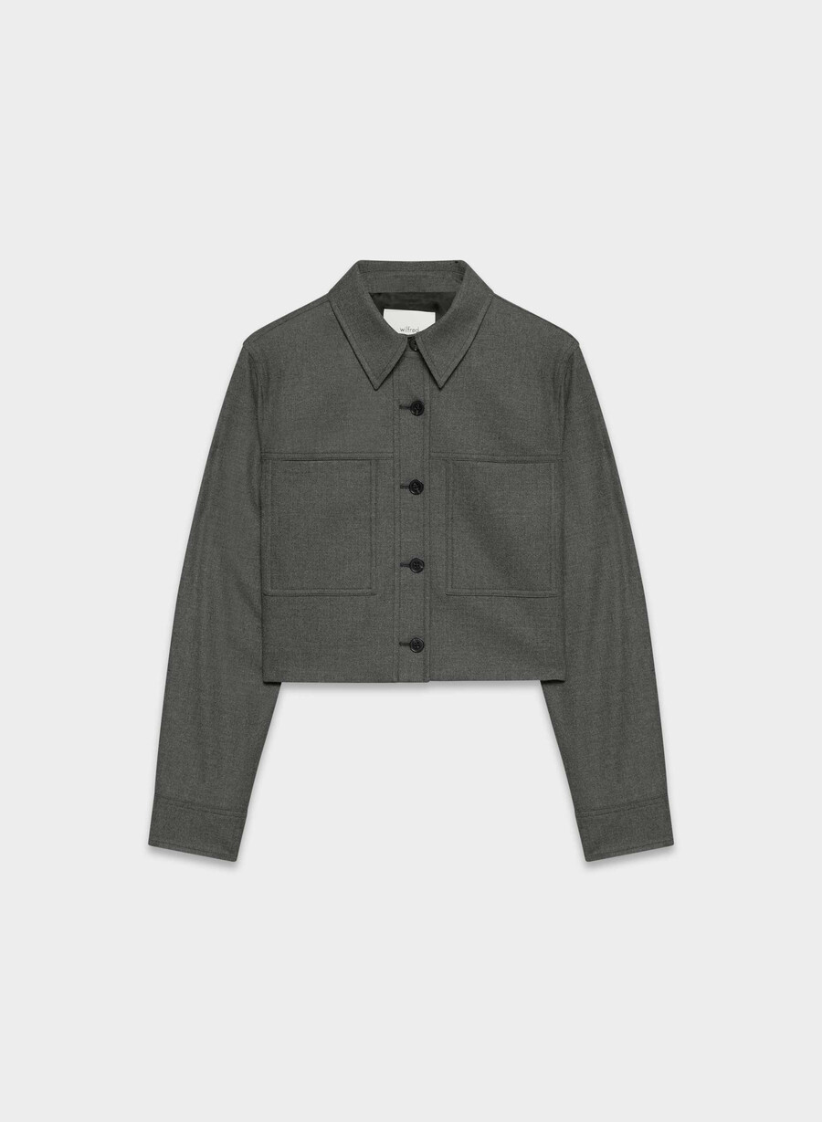 giacca corta heather charcoal