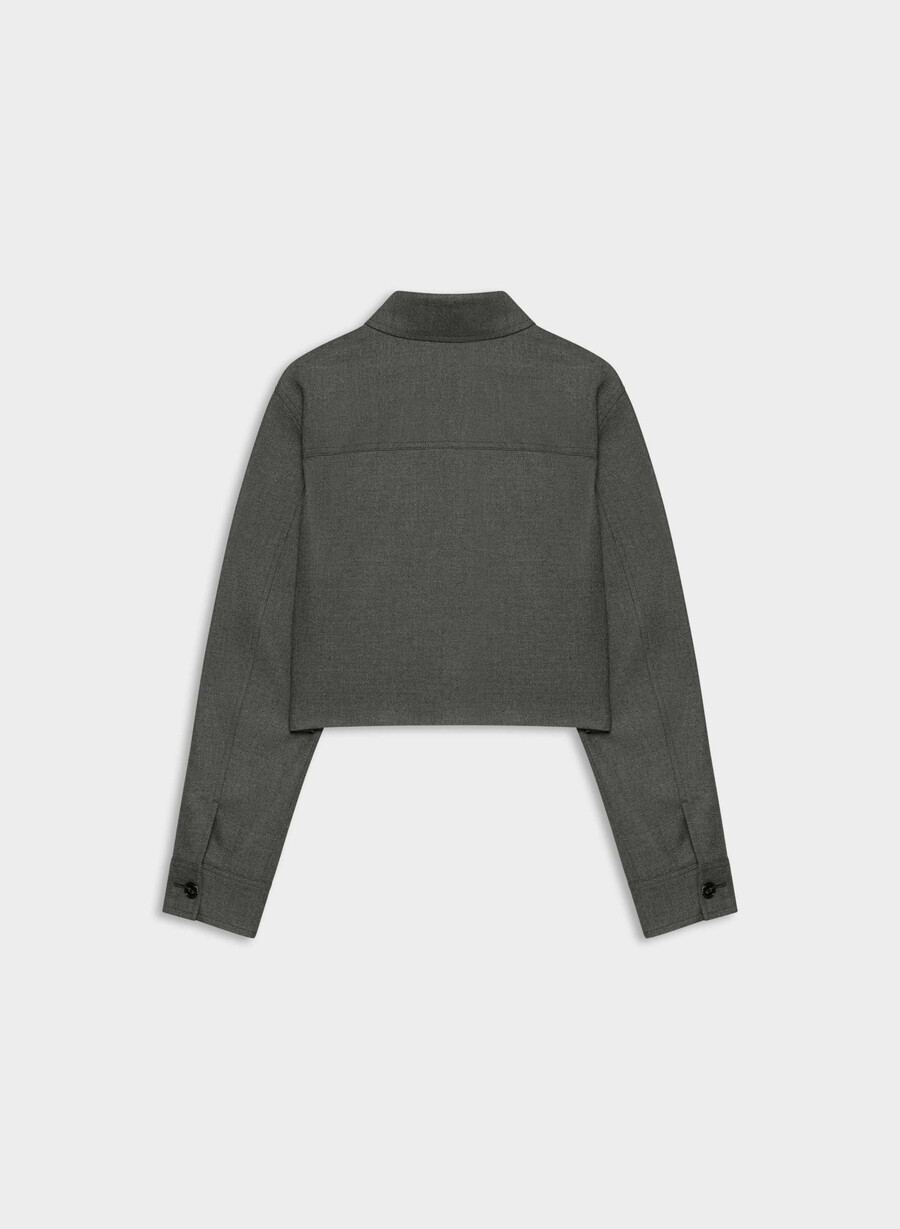 giacca corta heather charcoal