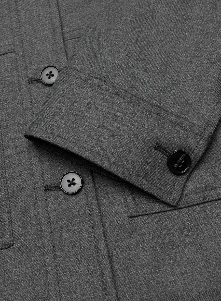 giacca corta heather charcoal