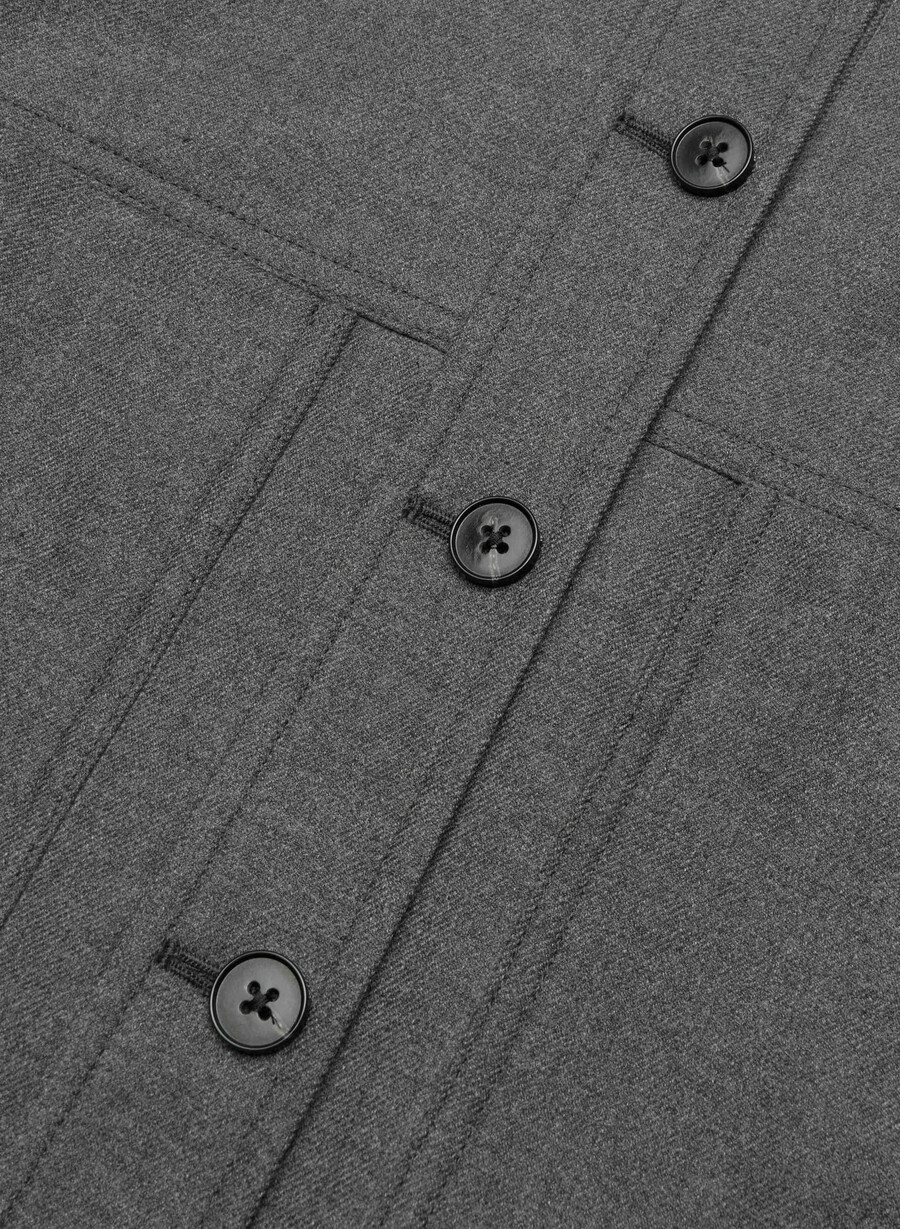 giacca corta heather charcoal