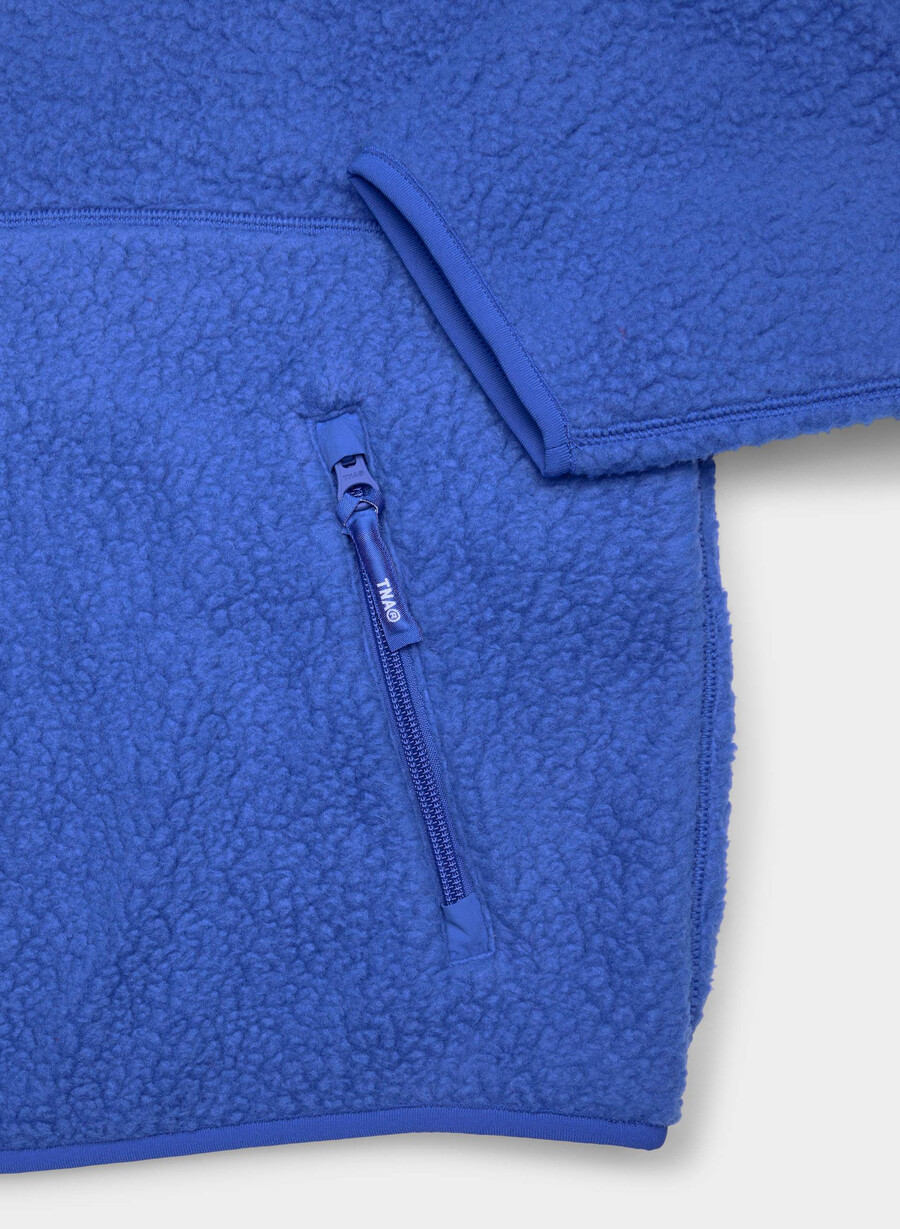 maglione a vita alta con mezza zip polartec thermal pro jazz blue