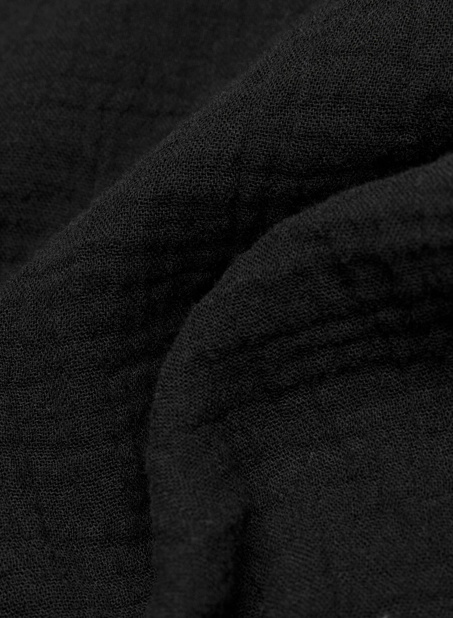camicia a vela airplush cotton nera