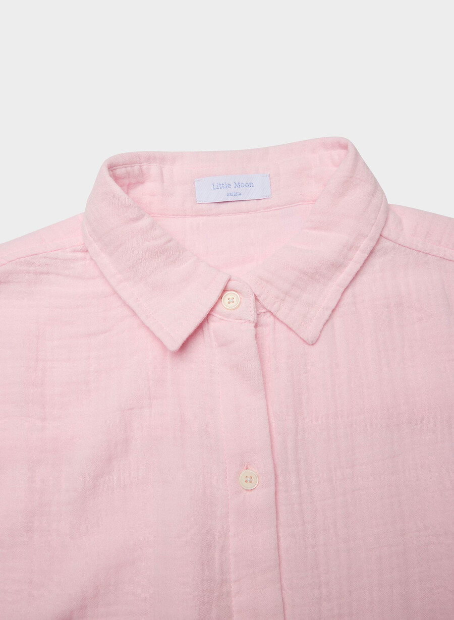 camicia a vela airplush cotton villa pink