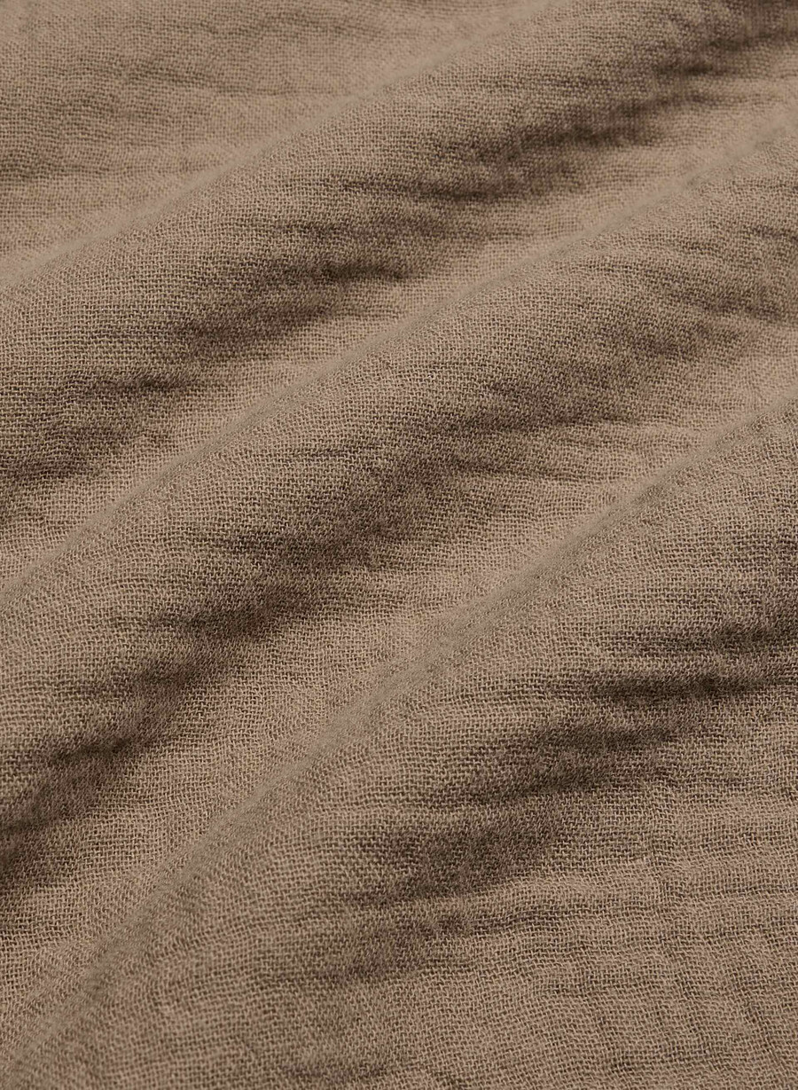 camicia a vela airplush cotton folio brown