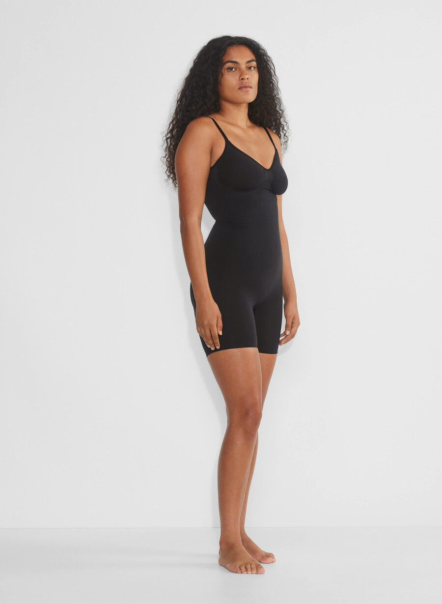 body senza cuciture a metà coscia shapeenhance nero