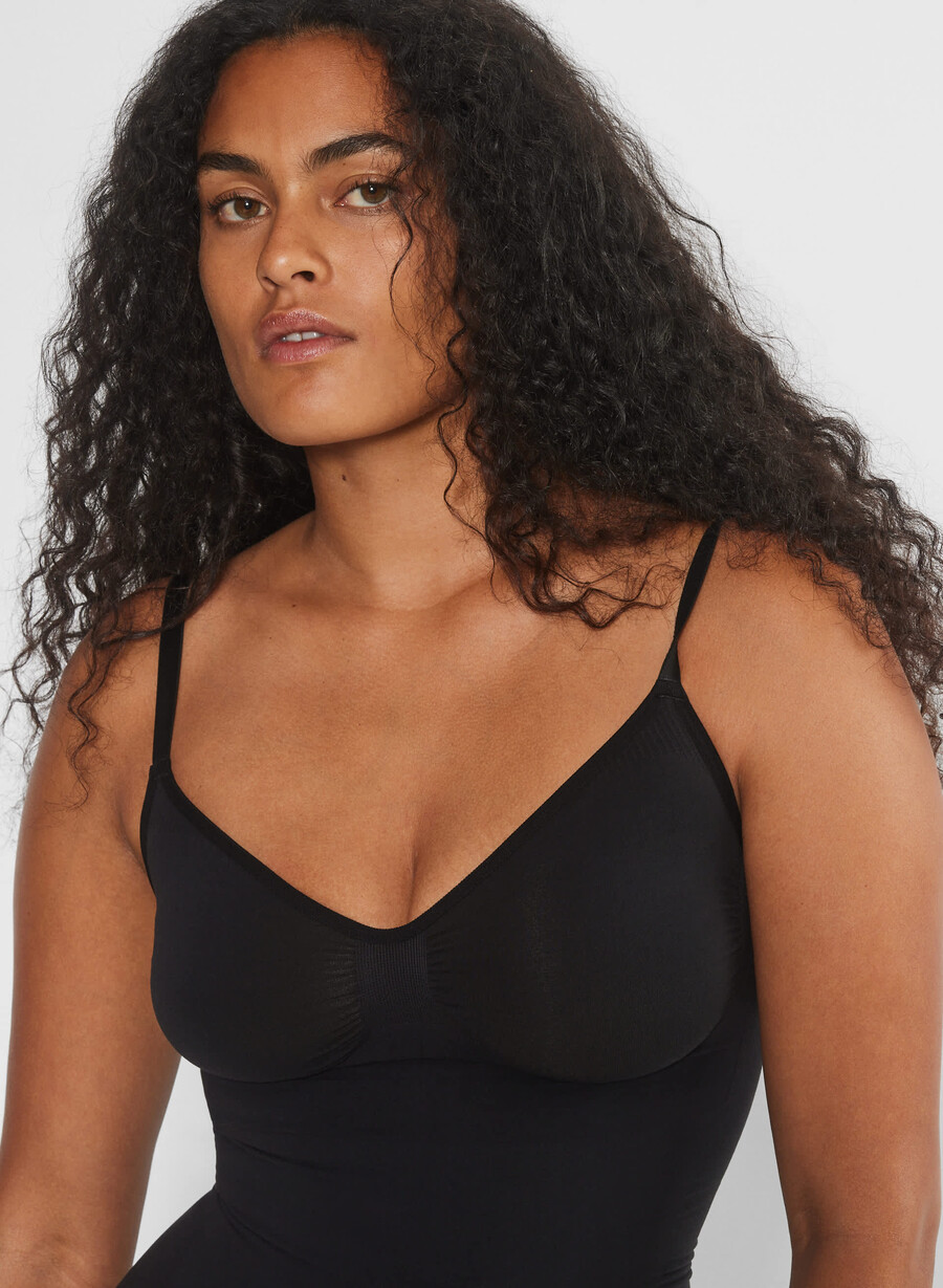 body senza cuciture a metà coscia shapeenhance nero
