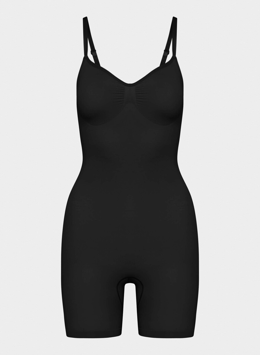 body senza cuciture a metà coscia shapeenhance nero