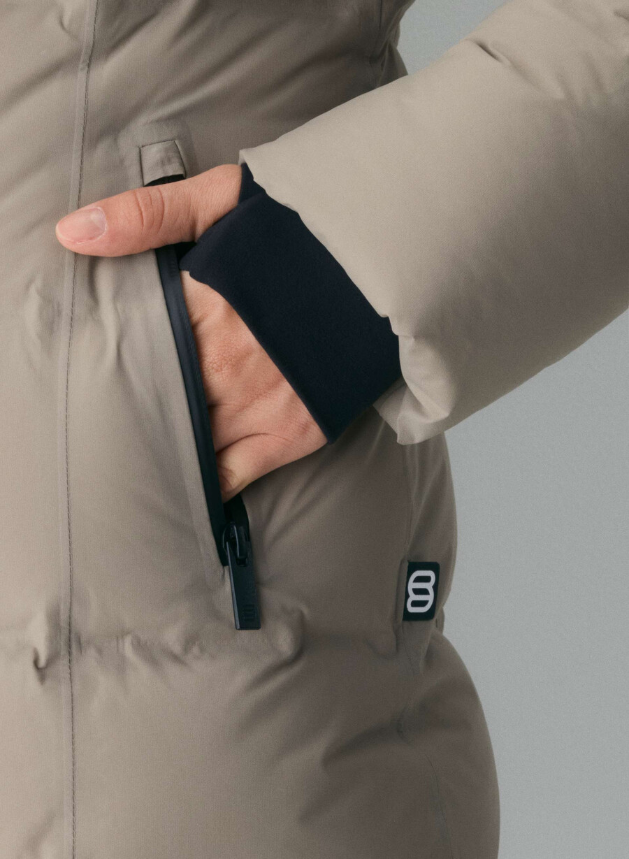 supersnug puff₂o mid - rainstop taupe moderno