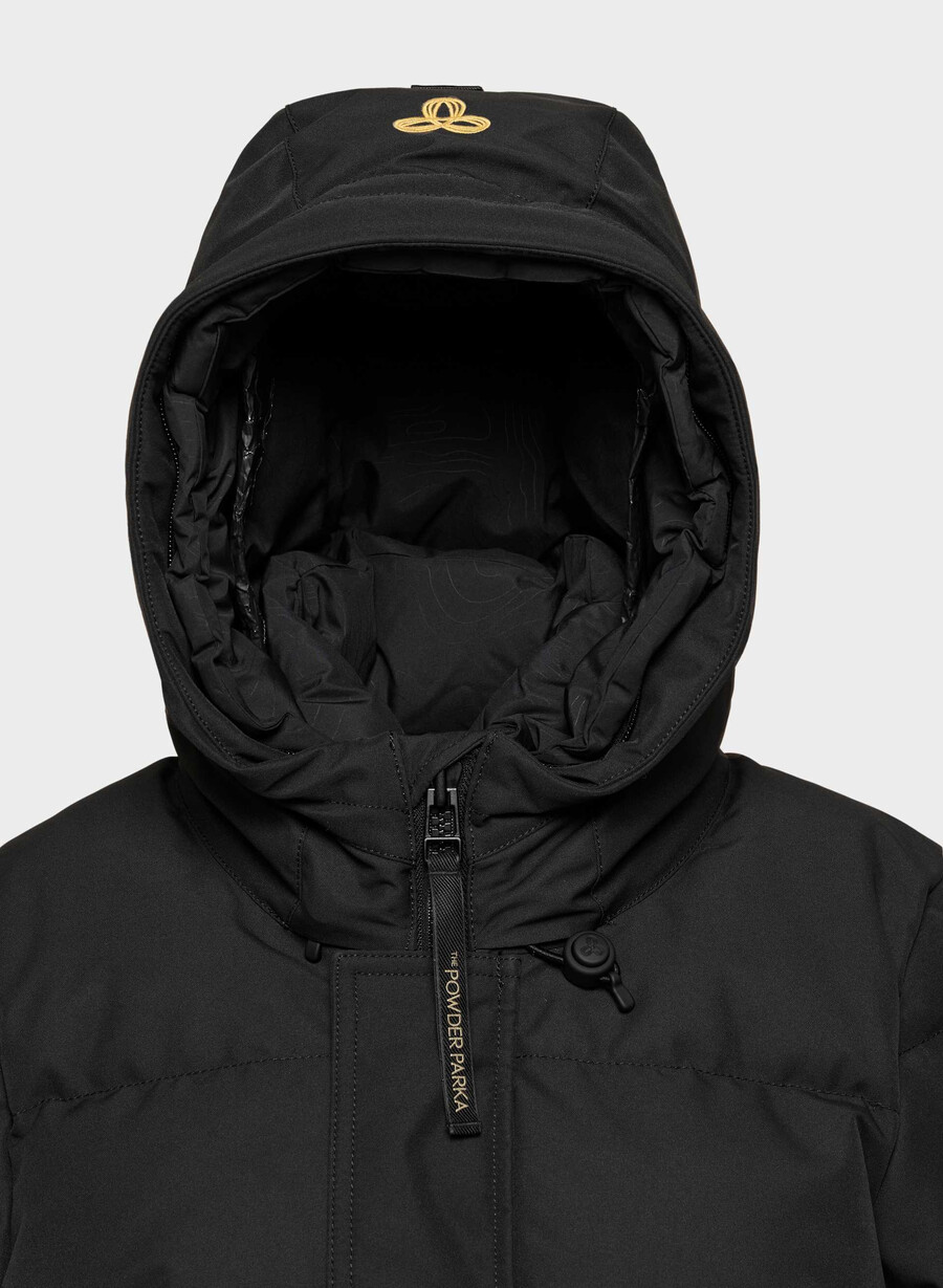 the powder parka long - coldstop nero