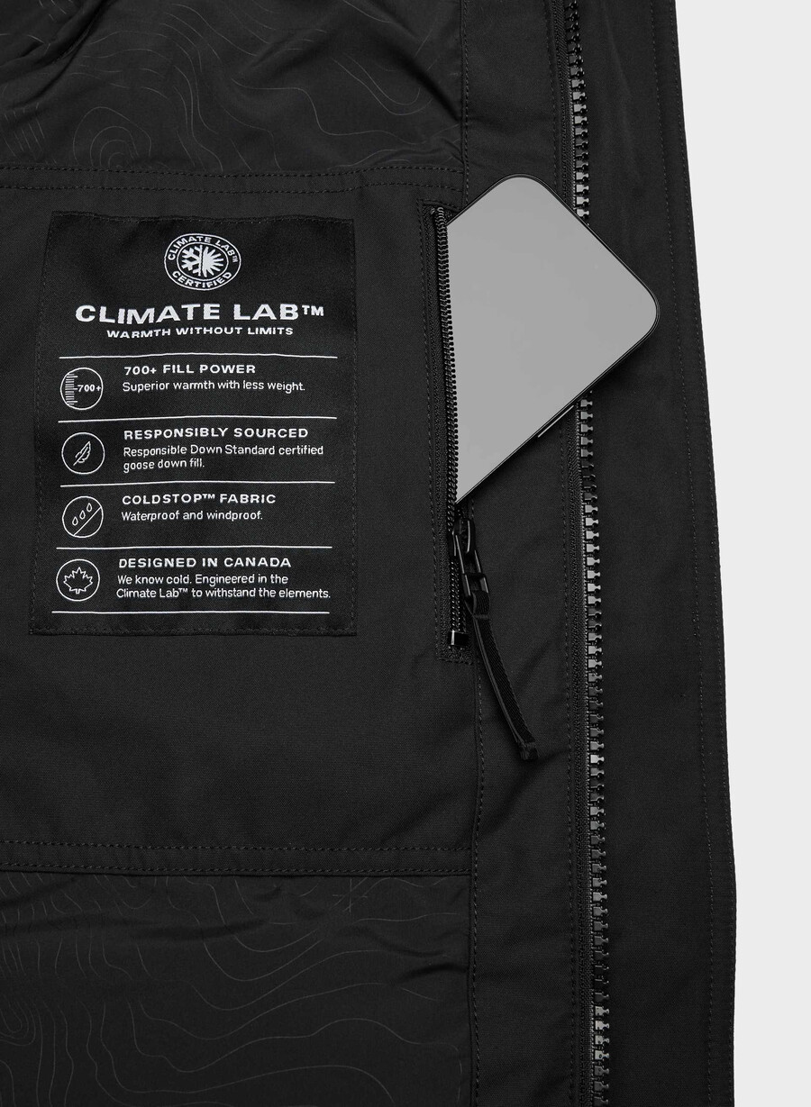 the powder parka long - coldstop nero