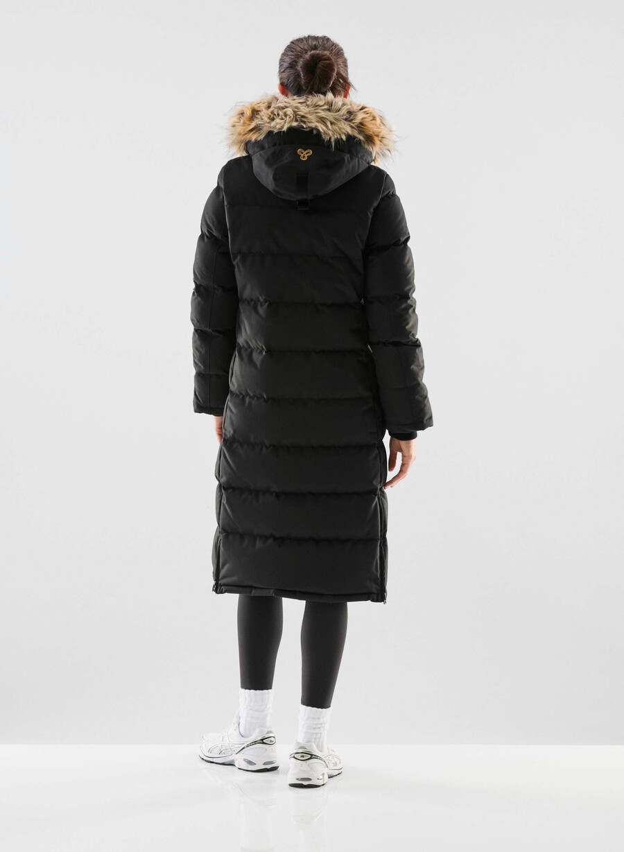 the powder parka long - coldstop nero