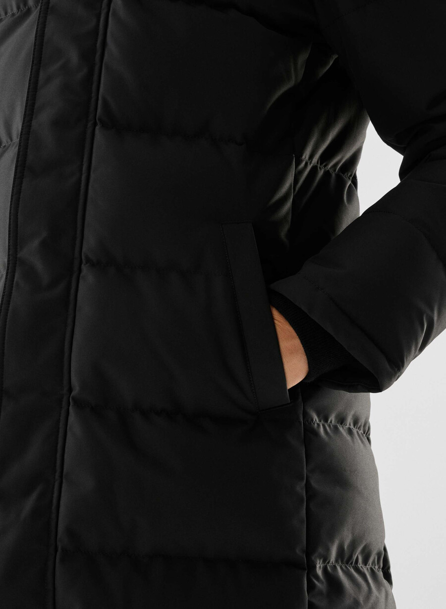 the powder parka long - coldstop nero