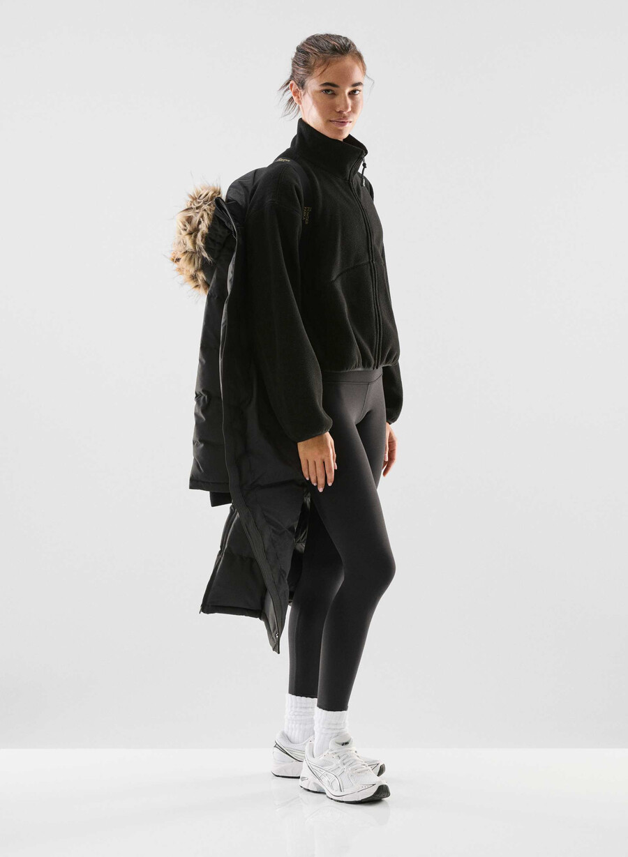 the powder parka long - coldstop nero