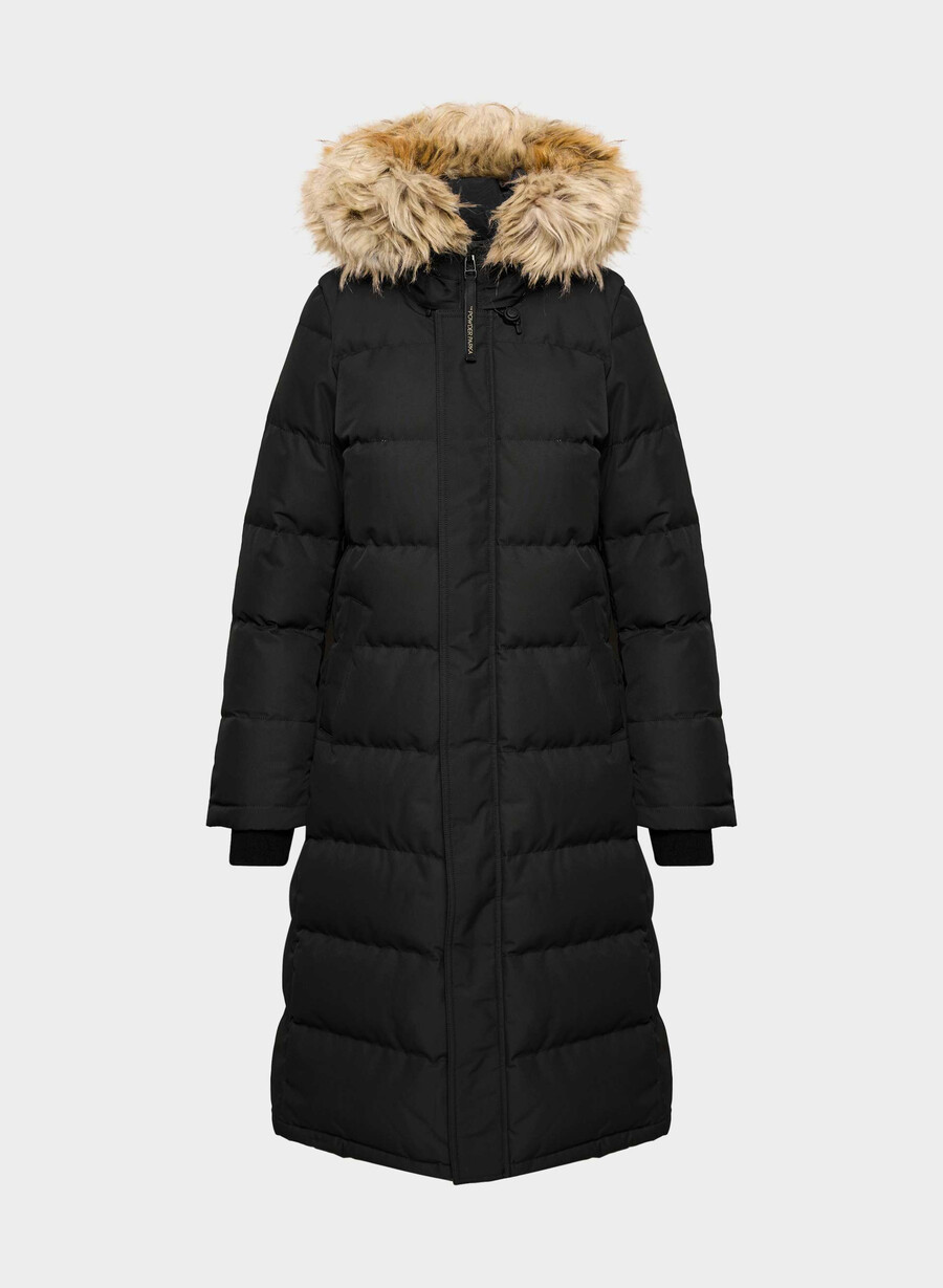 the powder parka long - coldstop nero