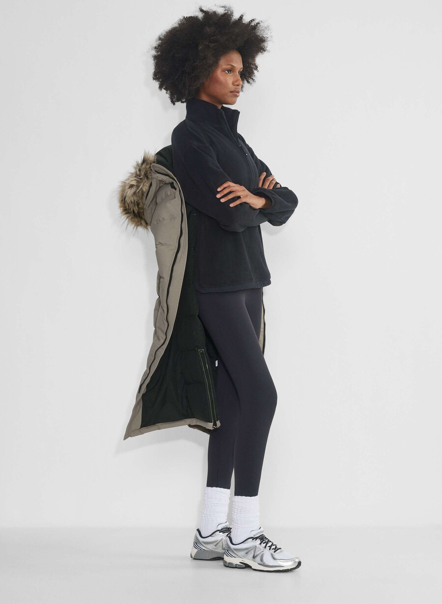 the powder parka long - coldstop modern taupe