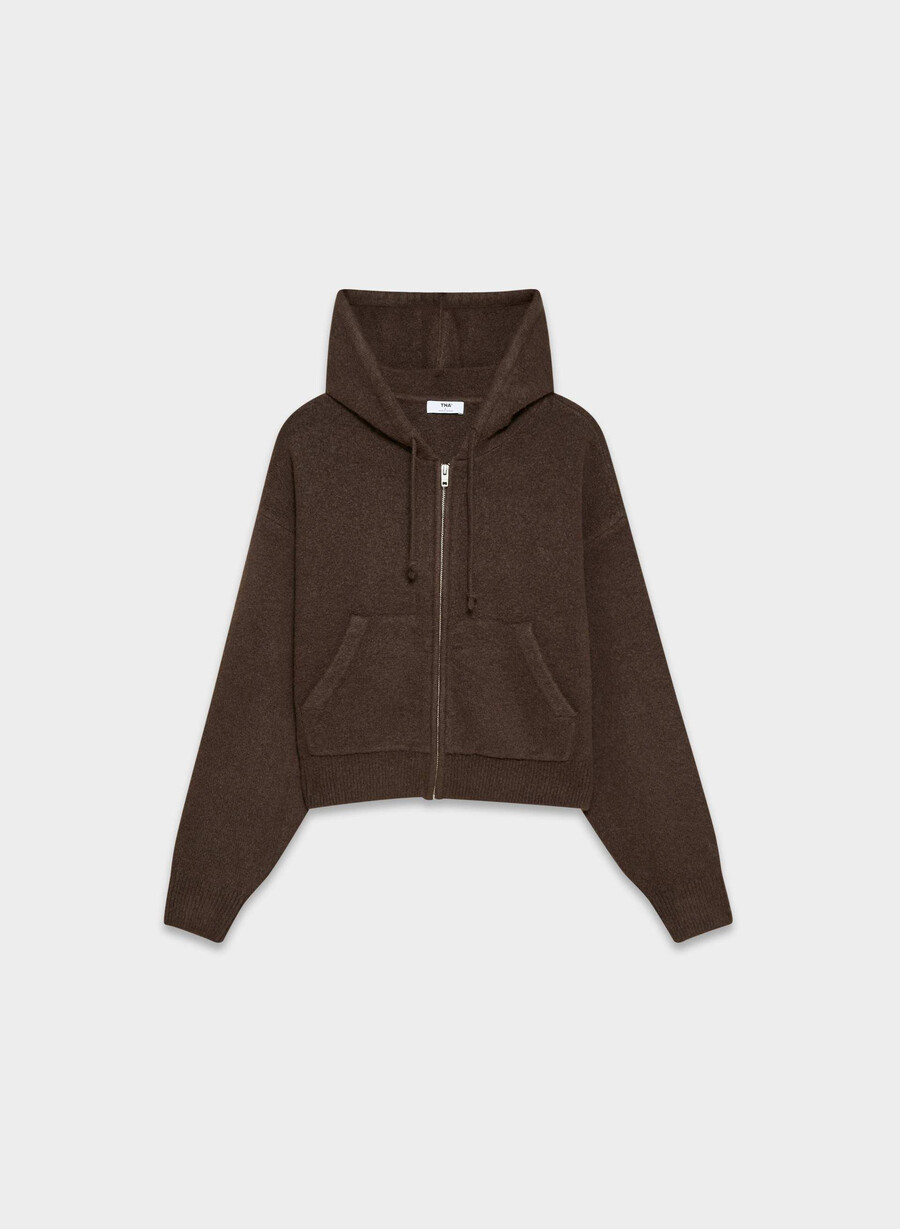 felpa con cappuccio peyton rich mocha brown