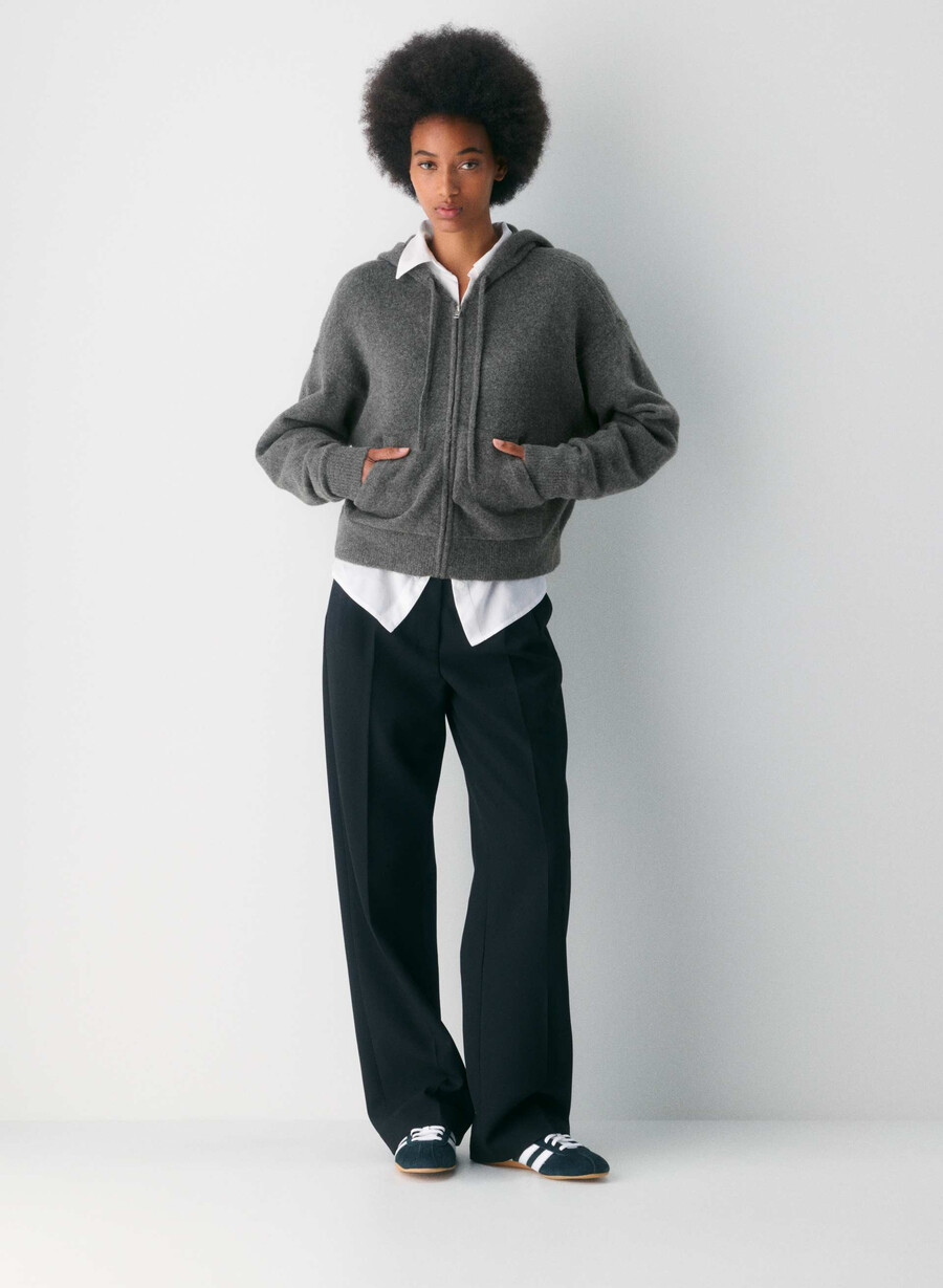 felpa con cappuccio peyton heather charcoal