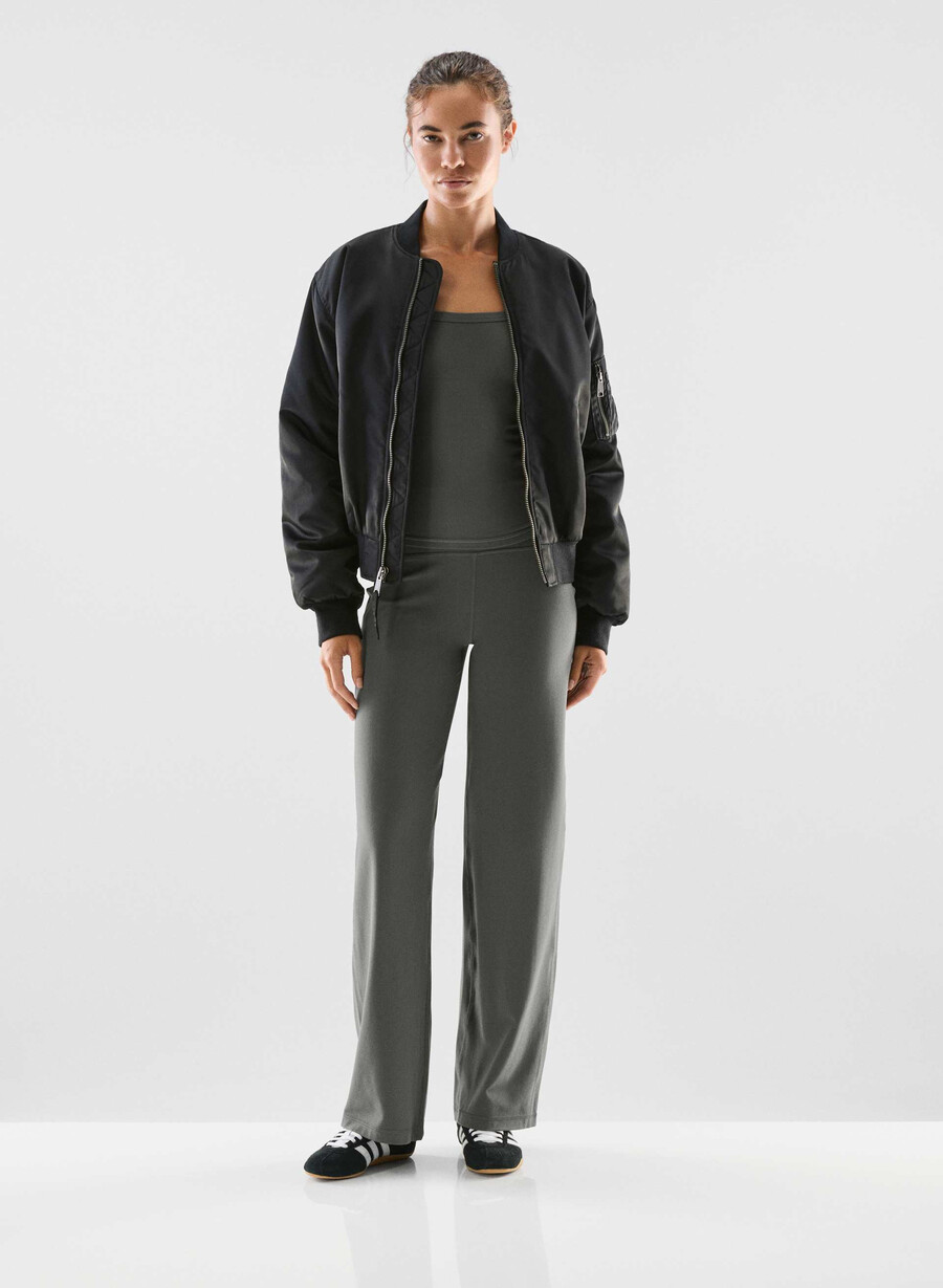 pantaloni asana butter grigio carbone