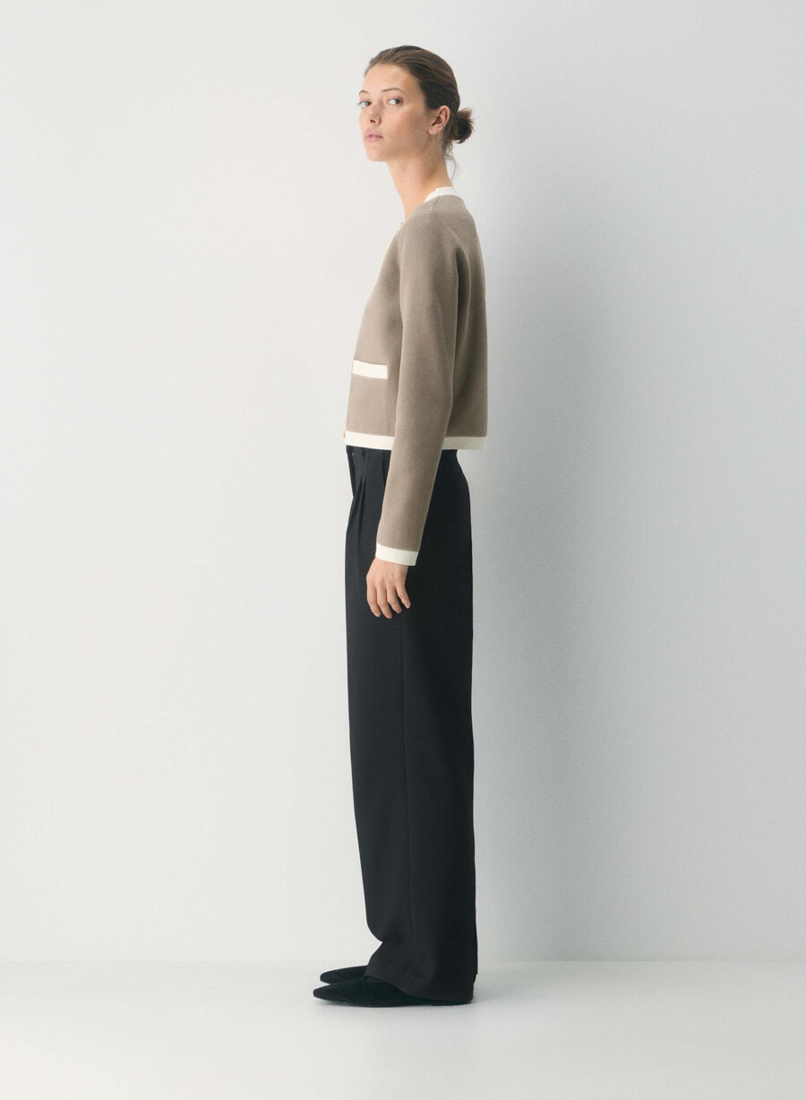 cardigan approach - wonder yarn nomad tpe light birch
