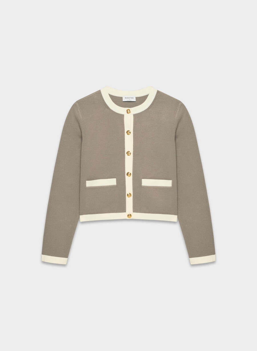 cardigan approach - wonder yarn nomad tpe light birch